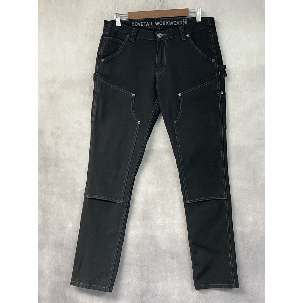 Dovetail Workwear Maven Slim Womens Size 12 Double Knee Utility Carpenter Pants